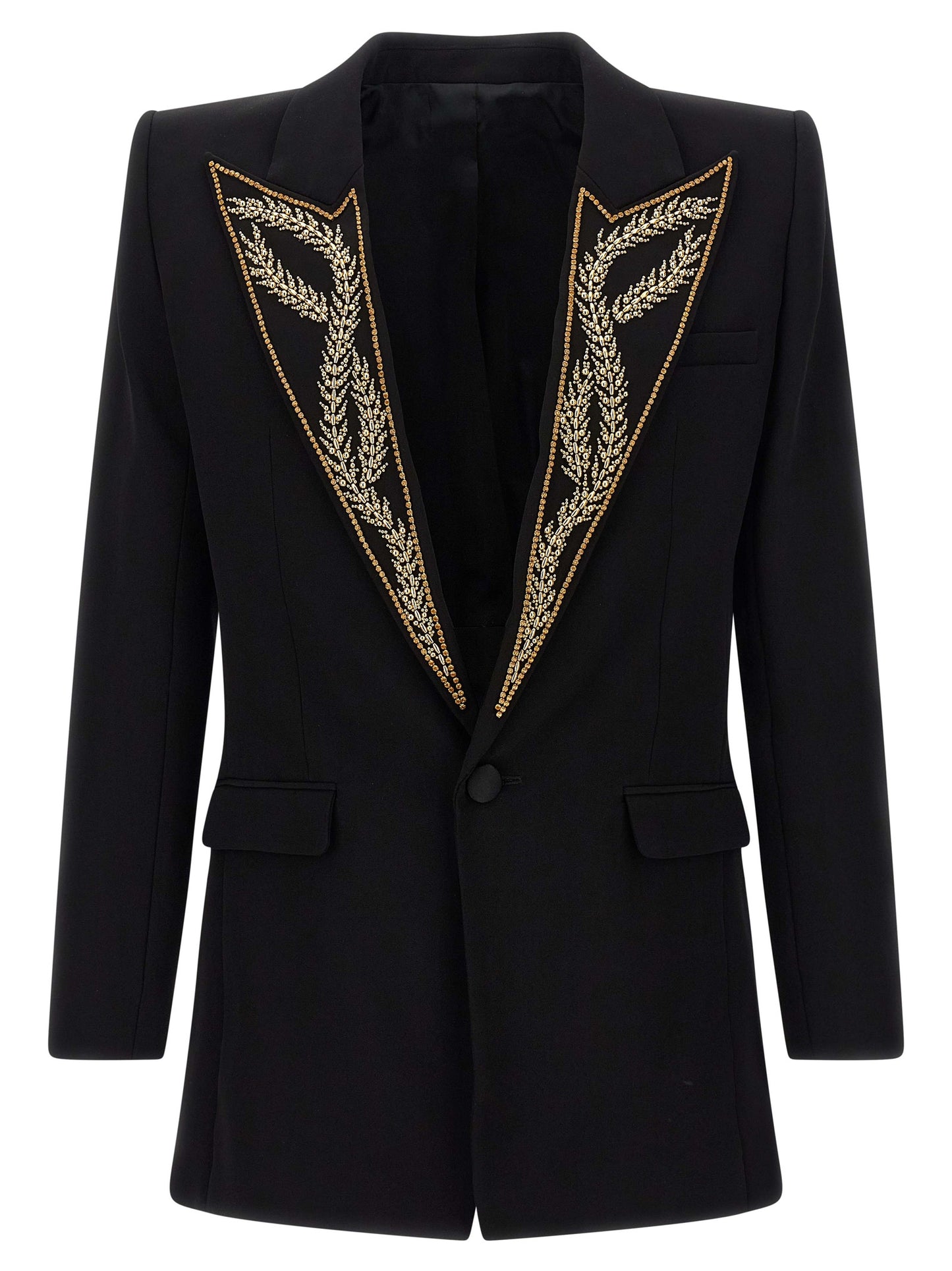 Leaf embroidery blazer Blazer