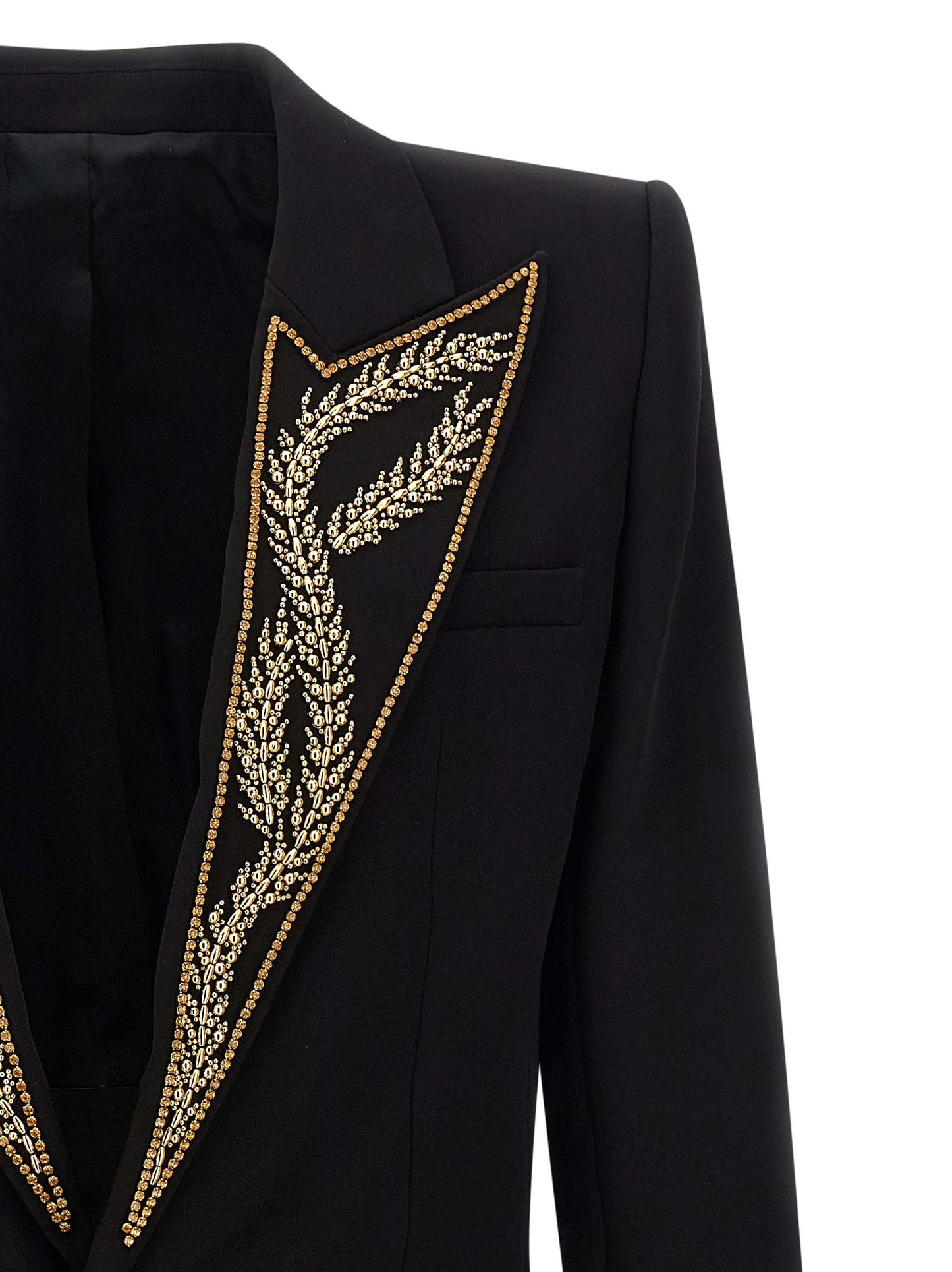 Leaf embroidery blazer Blazer