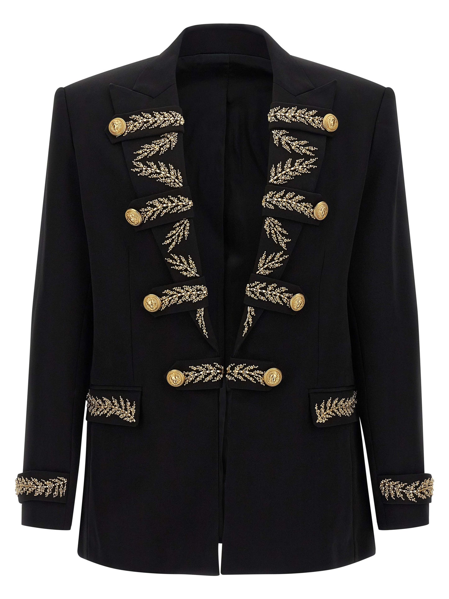 Leaf embroidery blazer Blazer