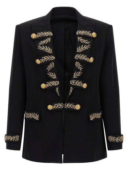 Leaf embroidery blazer Blazer