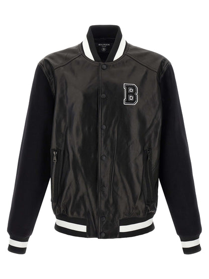 'Varsity' bomber jacket Down jacket, Parka, Casual jackets
