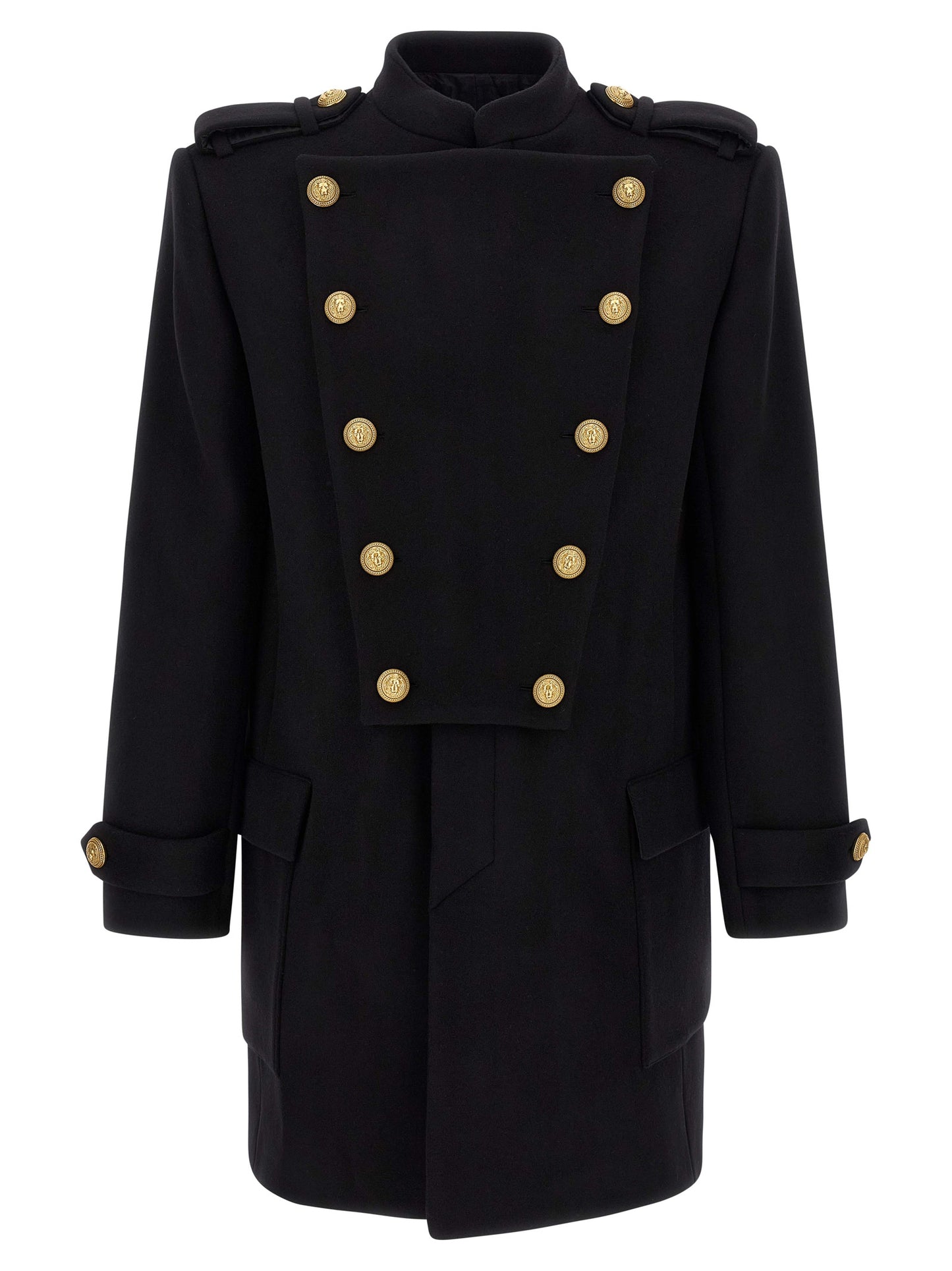 Removable plastron coat Coats, trench coats
