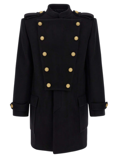 Removable plastron coat Coats, trench coats