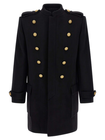 Removable plastron coat Coats, trench coats
