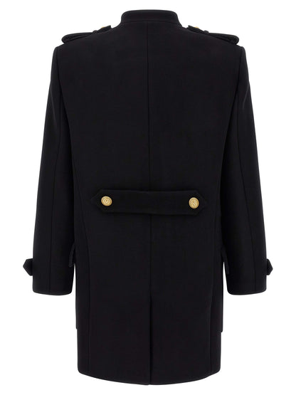 Removable plastron coat Coats, trench coats