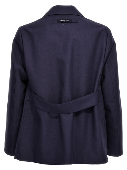 Half belt jacket Blazer