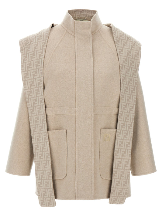FF wool parka Down jacket, Parka, Casual jackets