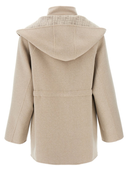 FF wool parka Down jacket, Parka, Casual jackets