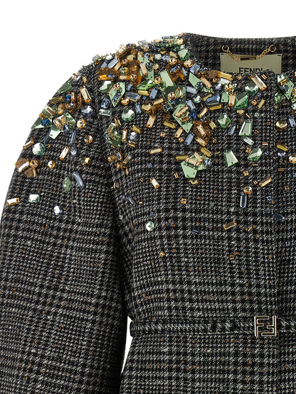 Tweed jacket Down jacket, Parka, Casual jackets