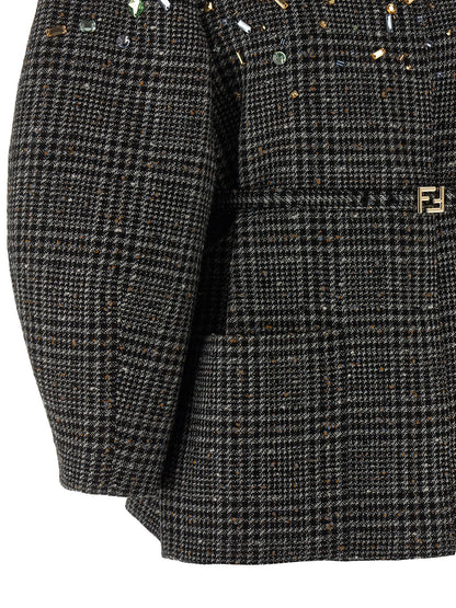 Tweed jacket Down jacket, Parka, Casual jackets