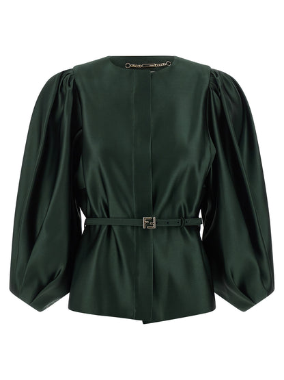 Silk duchesse blazer Blazer, suits