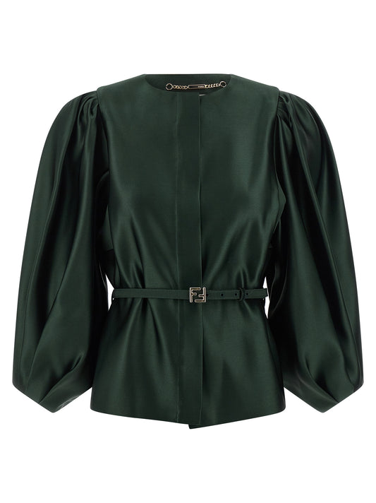 Silk duchesse blazer Blazer, suits