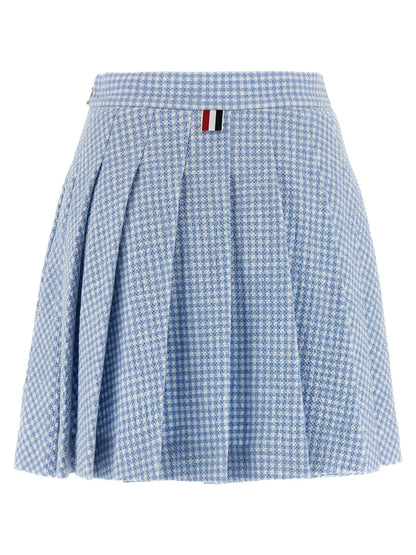 Pleated tweed skirt Skirts