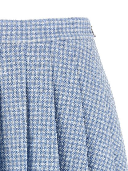 Pleated tweed skirt Skirts