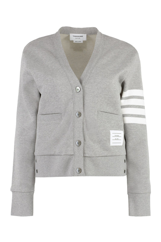 Thom Browne Logo detail cotton cardiga