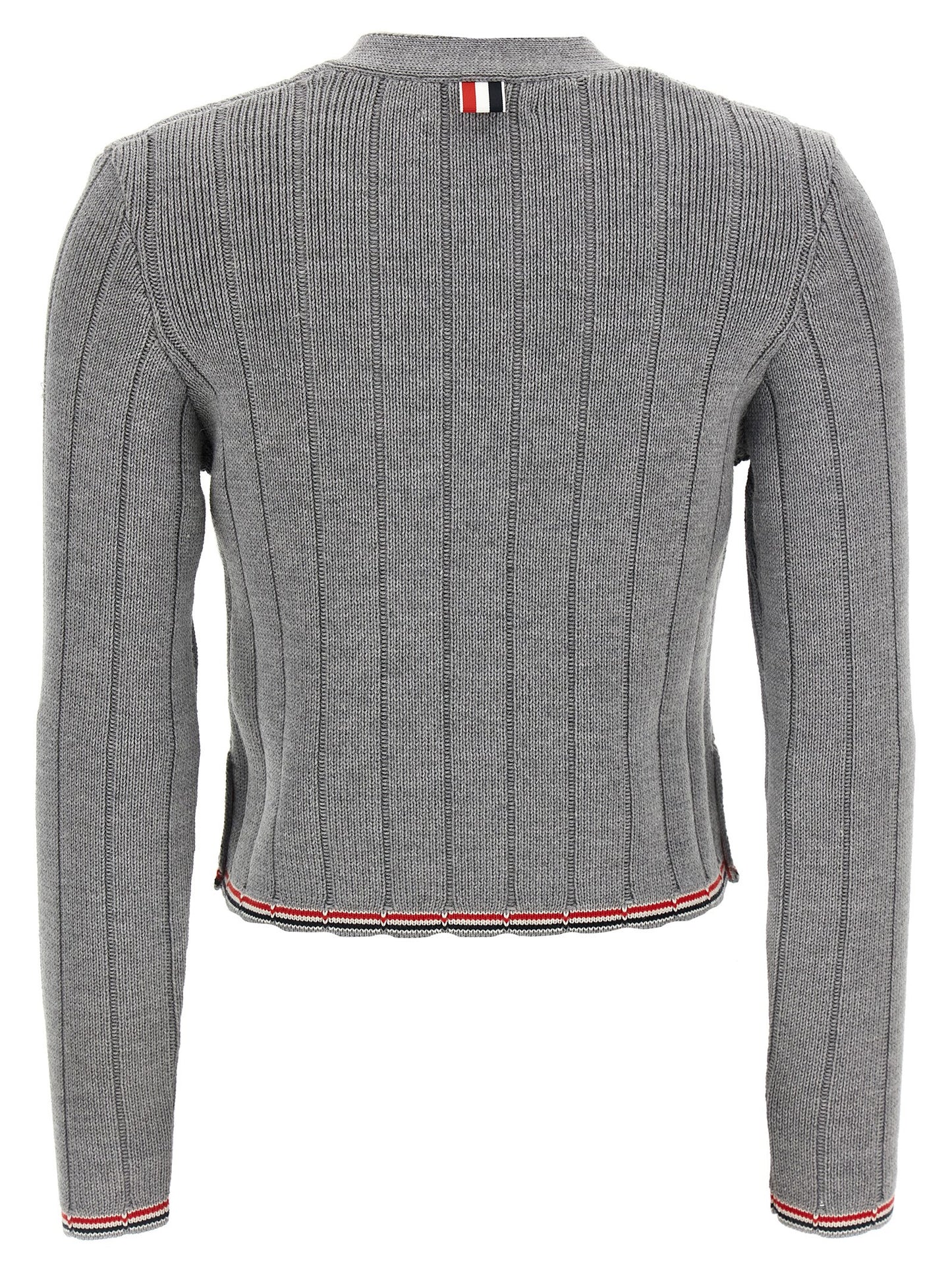 'RWB' jacquard cardigan Sweater, cardigans