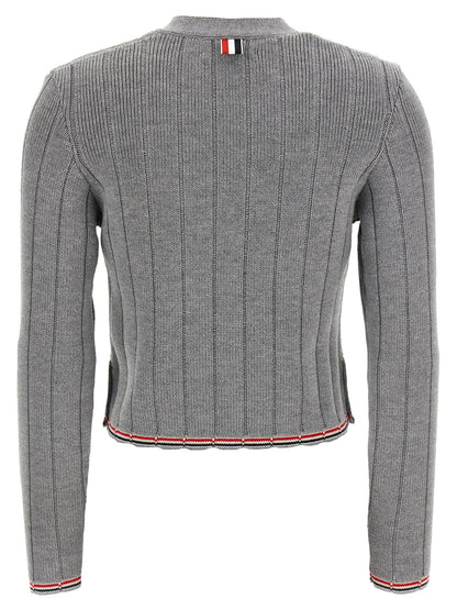 'RWB' jacquard cardigan Sweater, cardigans
