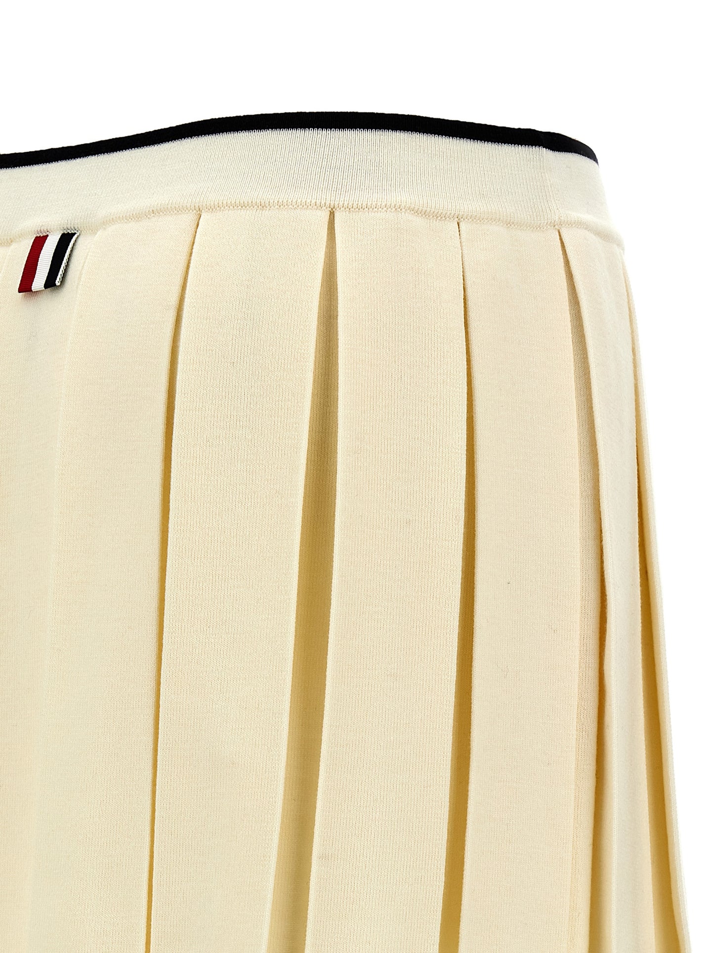 Knitted pleated skirt Skirts