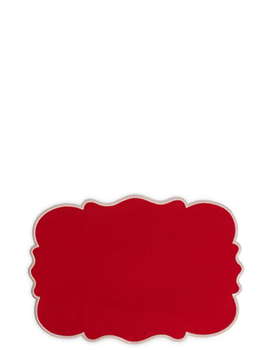 Set of 2 placemats with scalloped edge Kitchen linen