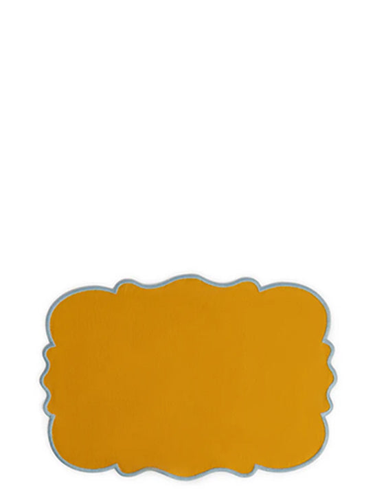Set of 2 placemats with scalloped edge Kitchen linen