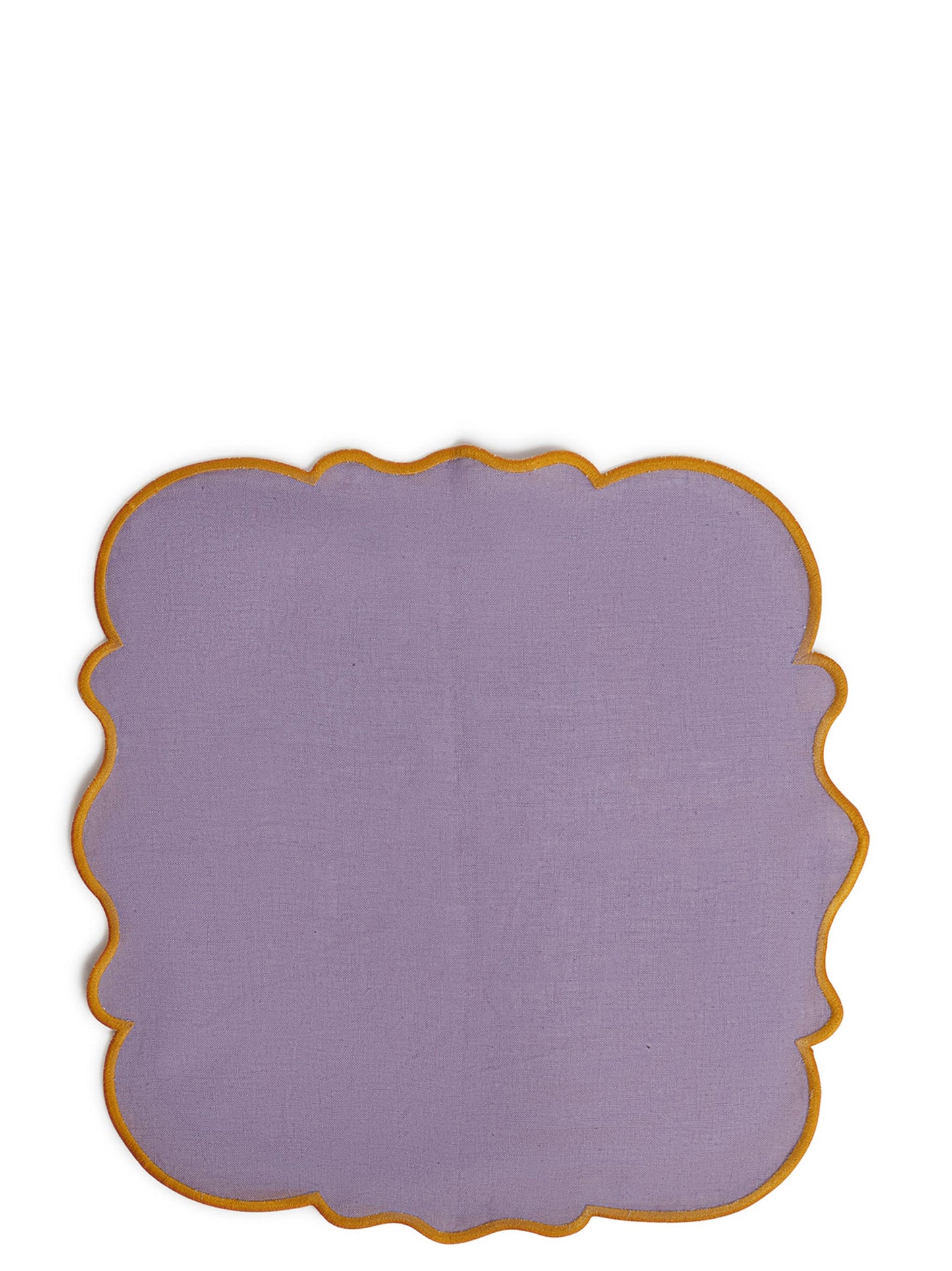 Set of 2 napkins with scalloped edge Kitchen linen