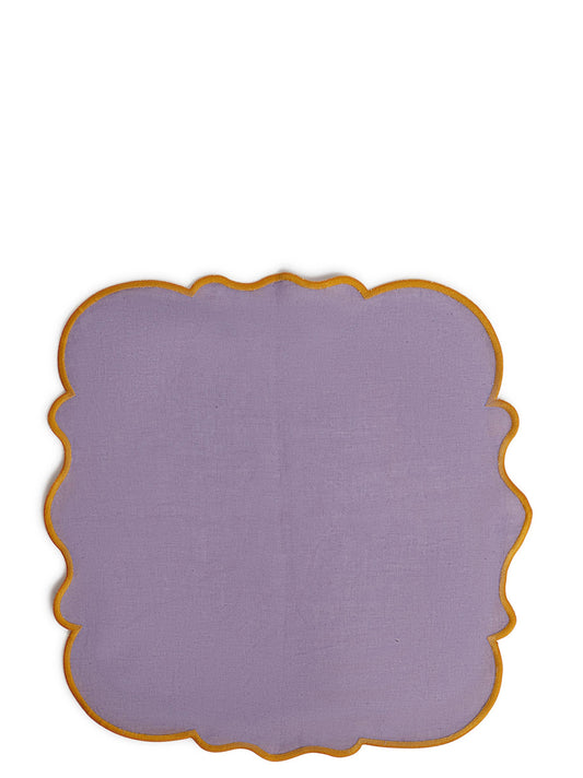 Set of 2 napkins with scalloped edge Kitchen linen