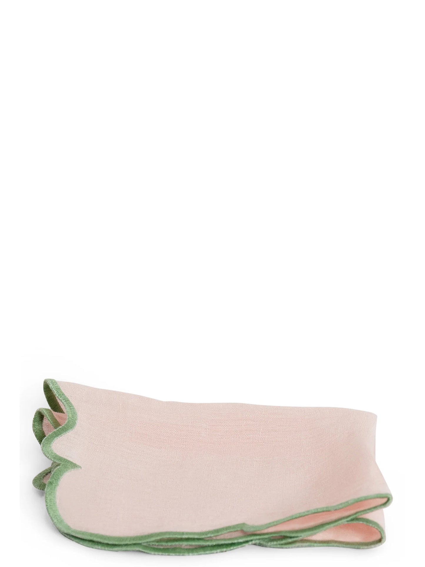 Set of 2 napkins with scalloped edge Kitchen linen