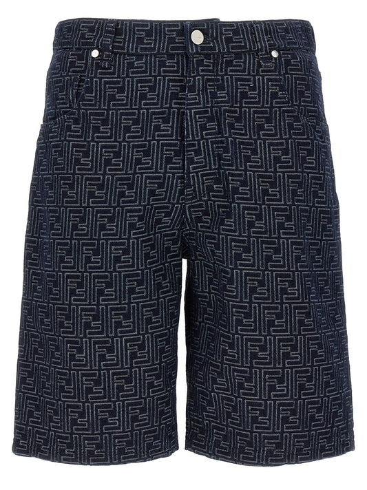 Bermuda jeans Jacquard FF Bermuda, short