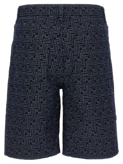 Bermuda jeans Jacquard FF Bermuda, short