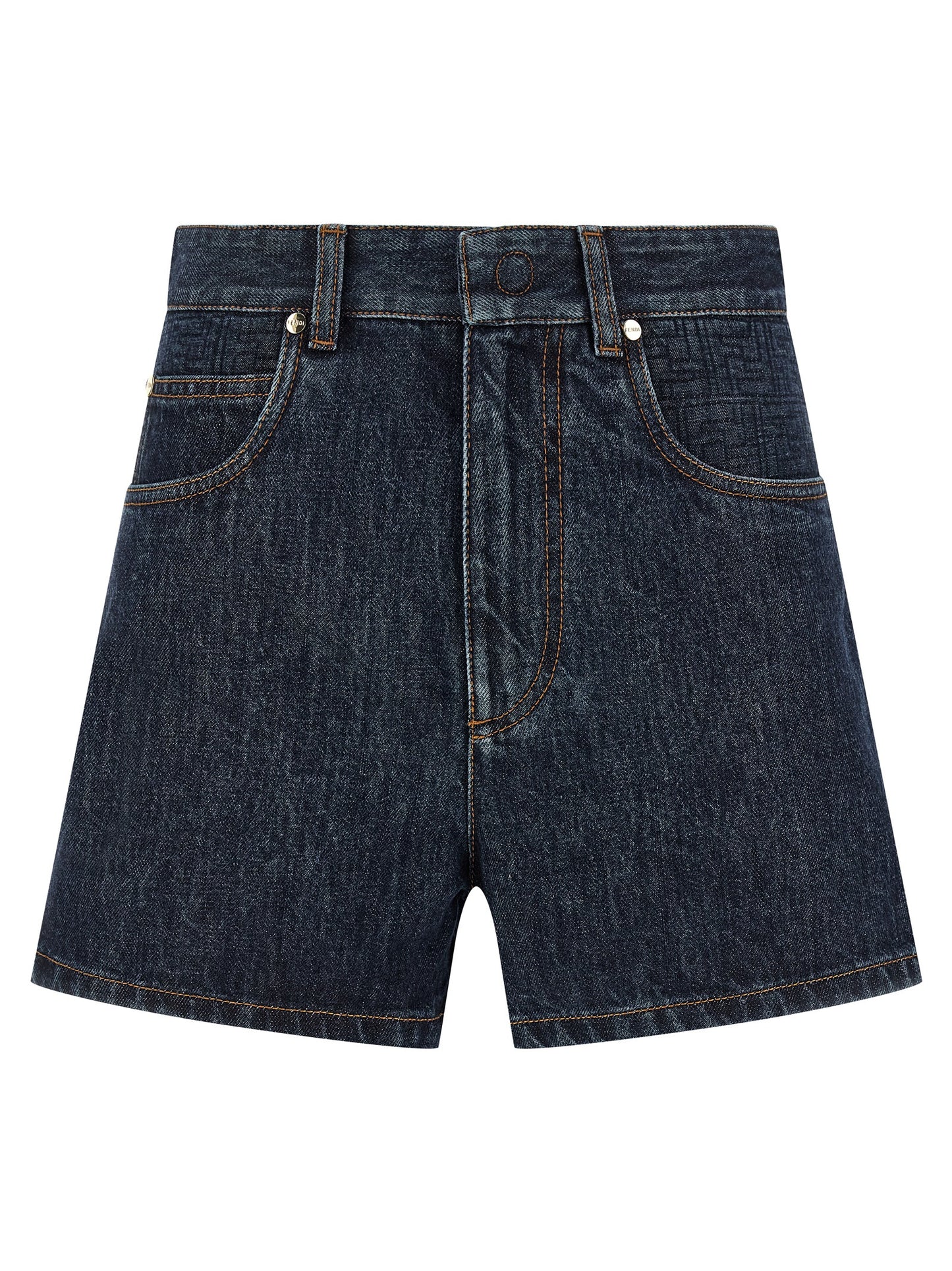 'FF padded' shorts Bermuda, short