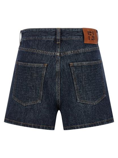'FF padded' shorts Bermuda, short
