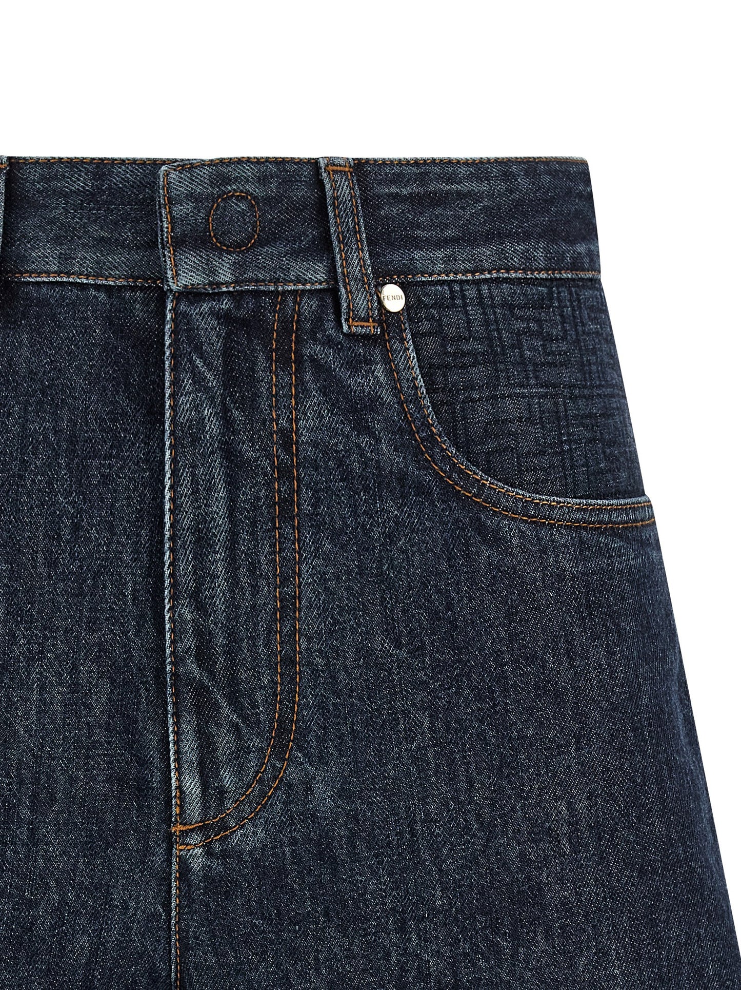 'FF padded' shorts Bermuda, short