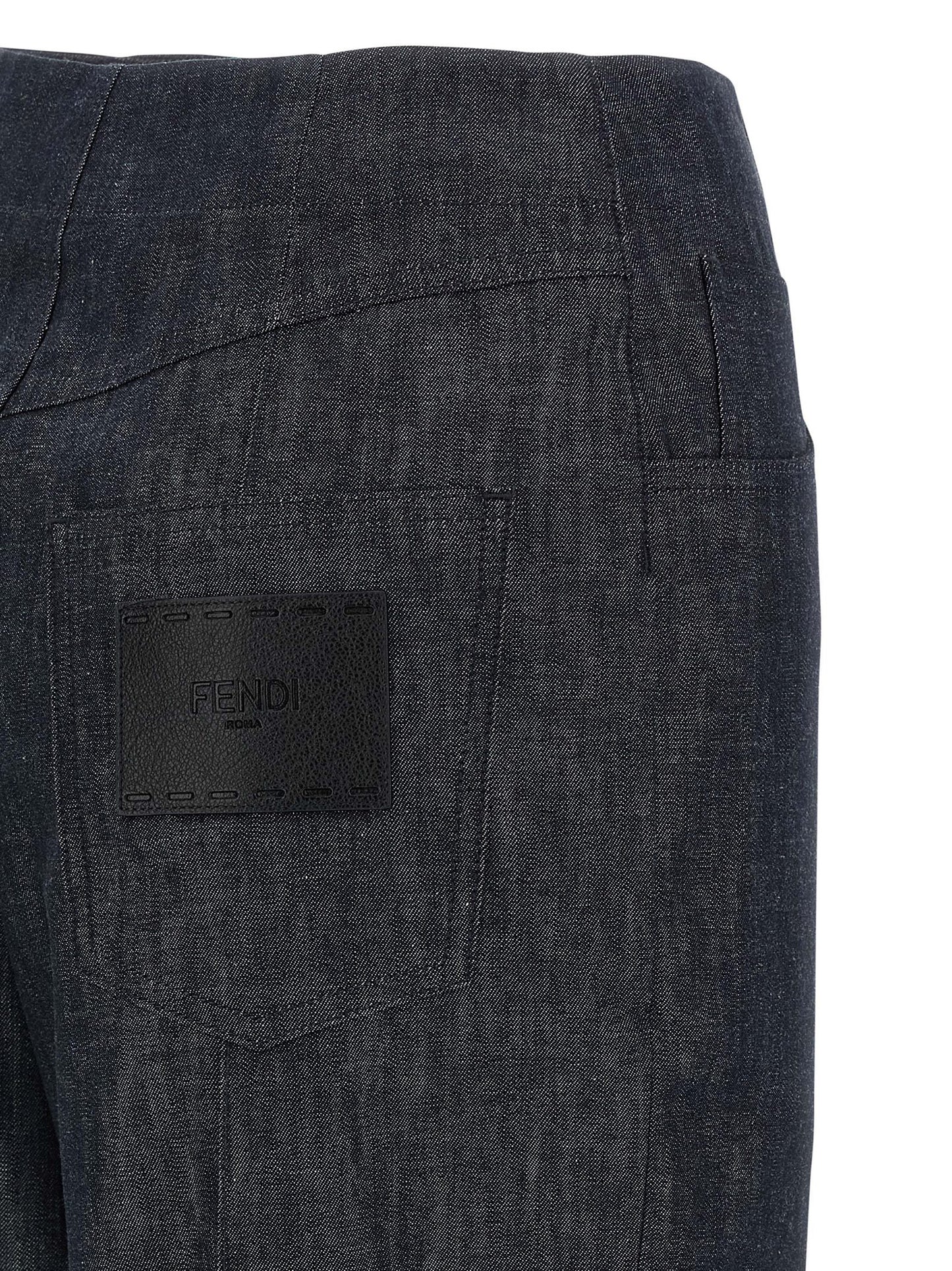 'Fendi Roma' patch jeans Jeans