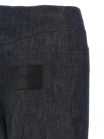 'Fendi Roma' patch jeans Jeans