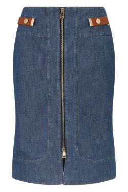 Fendi Denim skirt with zipper