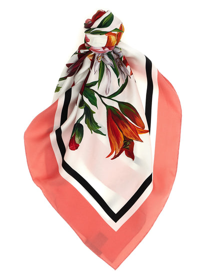 Floral print scarf Scarves, foulards