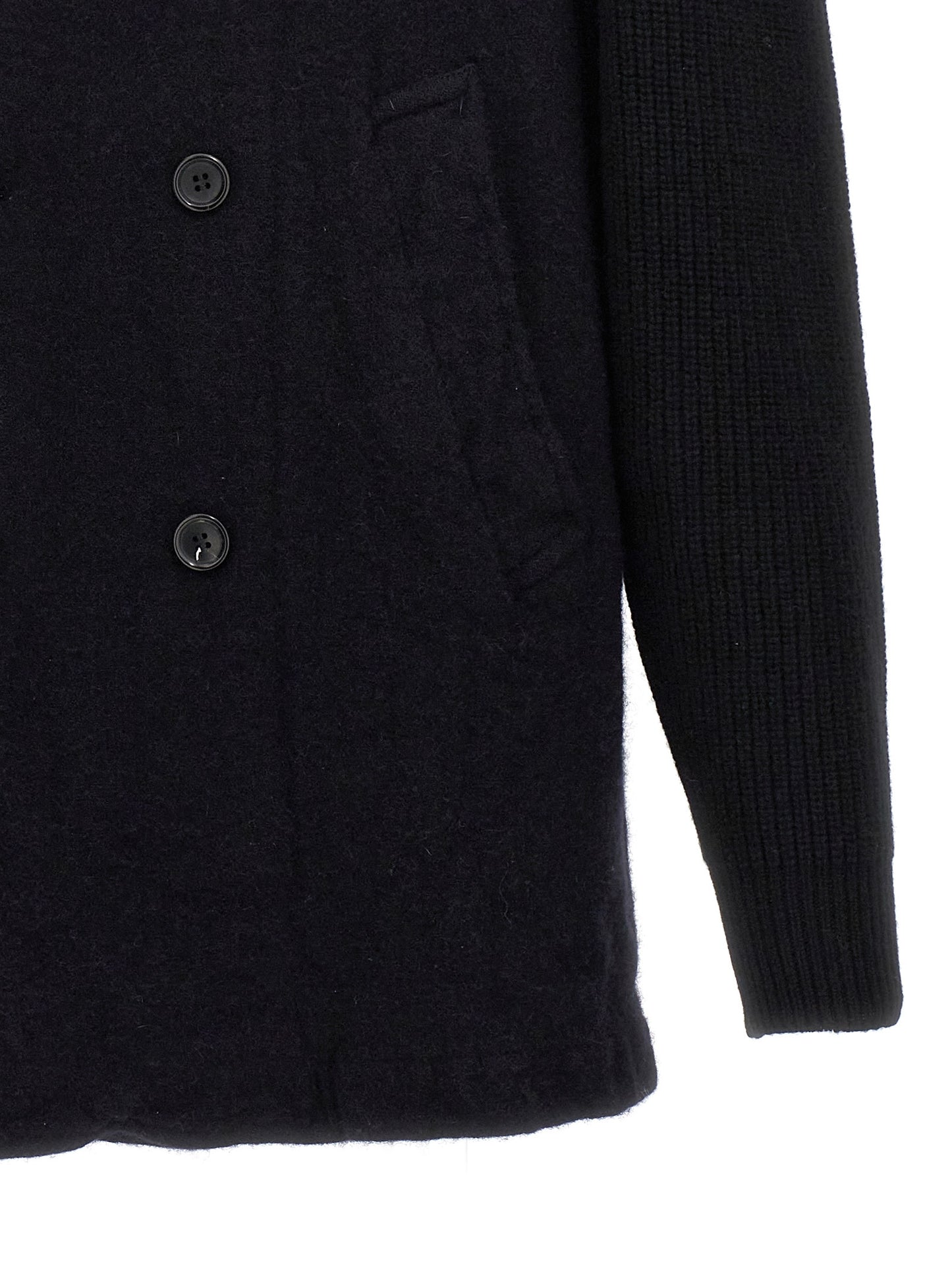 Double-breasted wool coat Coats, trench coats