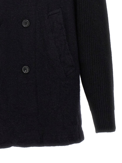 Double-breasted wool coat Coats, trench coats
