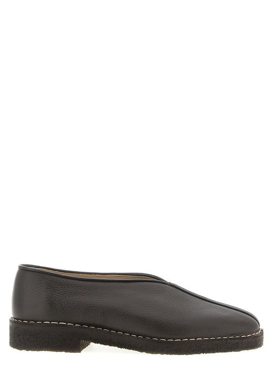 'Piped Crepe' slippers Flat shoes