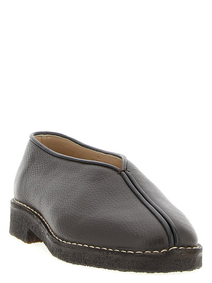 'Piped Crepe' slippers Flat shoes
