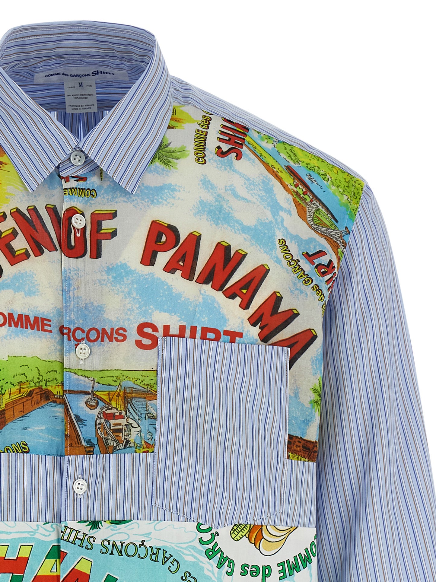 Patterned inserts shirt Shirt, blouse