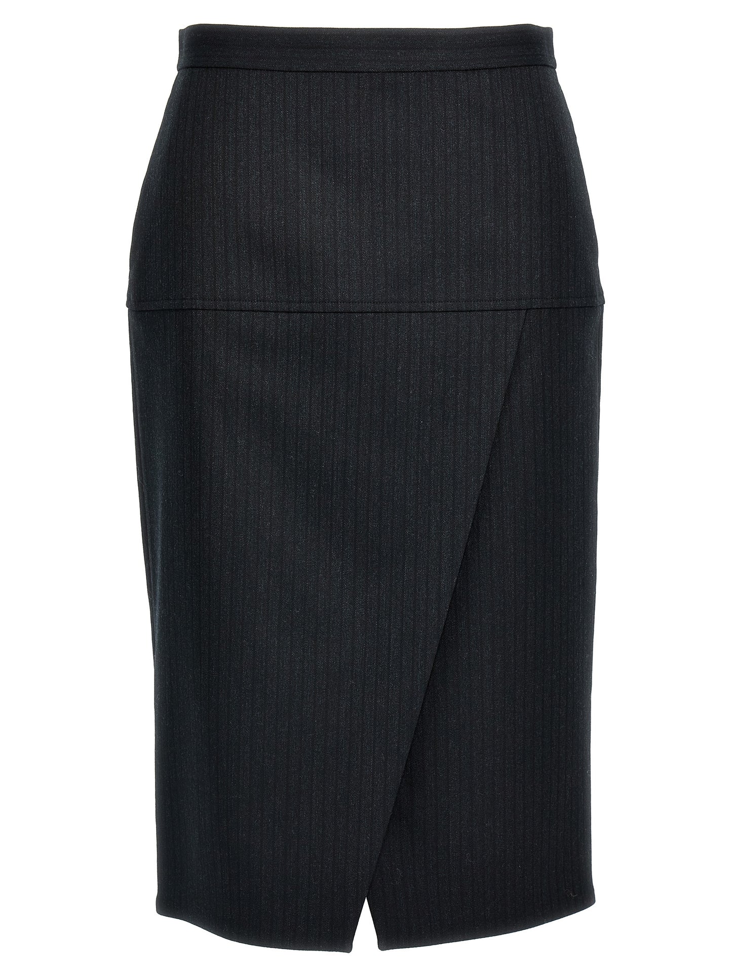 Pinstriped wool skirt Skirts