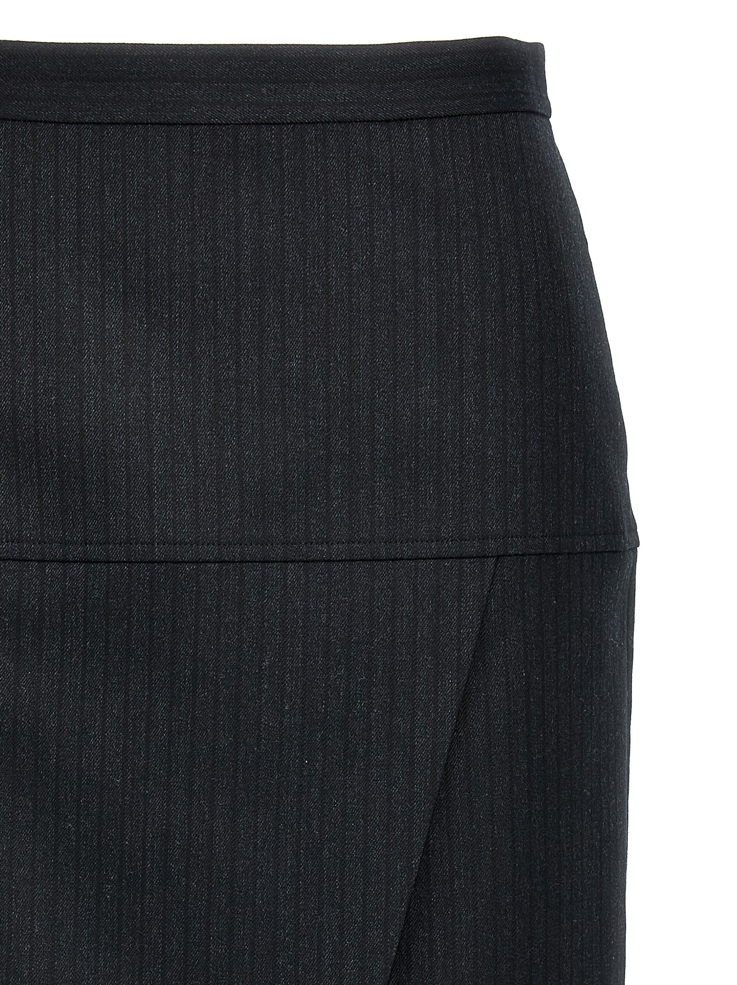 Pinstriped wool skirt Skirts