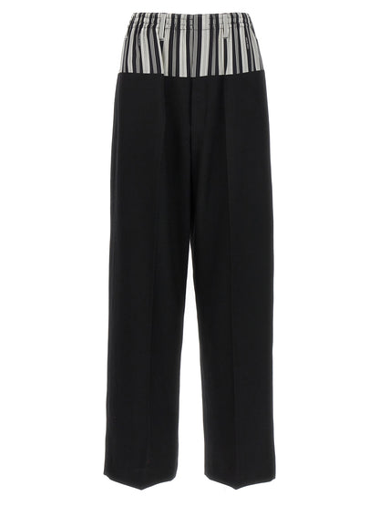 Basque trompe l'oeil pants Pants