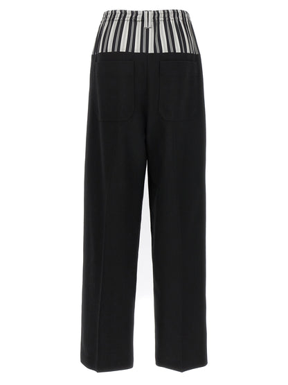 Basque trompe l'oeil pants Pants