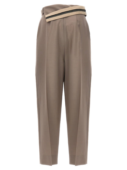 Carrot fit pants Pants
