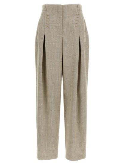 Micro check trousers Pants