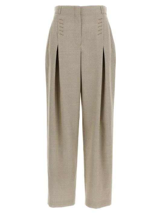 Micro check trousers Pants