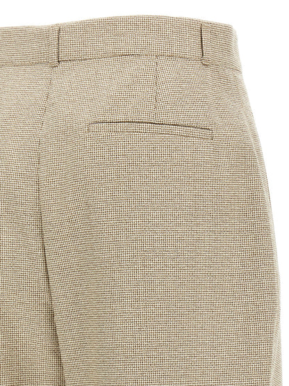 Micro check trousers Pants
