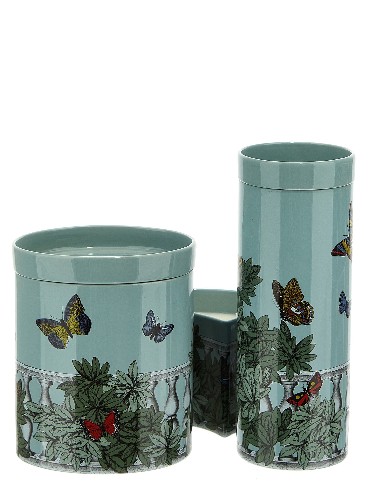 Set of 3 candles 'Nel Mentre - Farfalle e balaustra' Candles